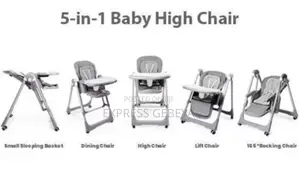5-in-1 High Chair Multifunctional Rocker