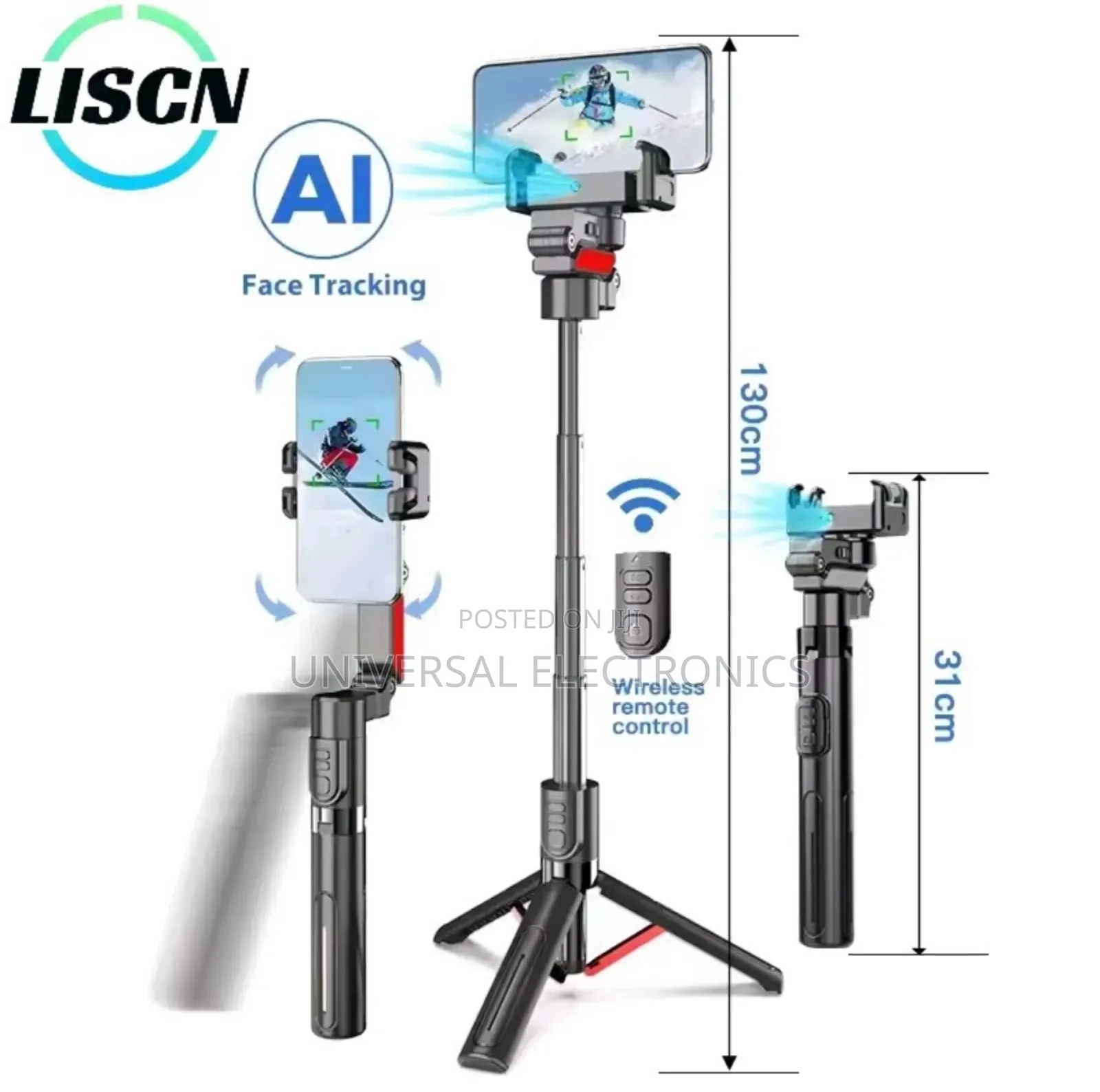 360° Auto-Follow Selfie Stick - Fold to 31 Cm!