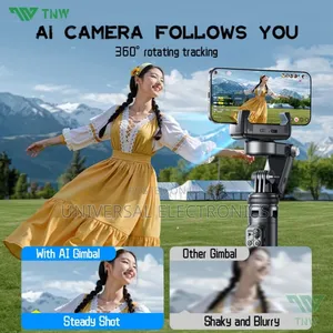 Photo - Extendable 1.3 M Ai Face Tracking Tripod Gimbal + Remote!