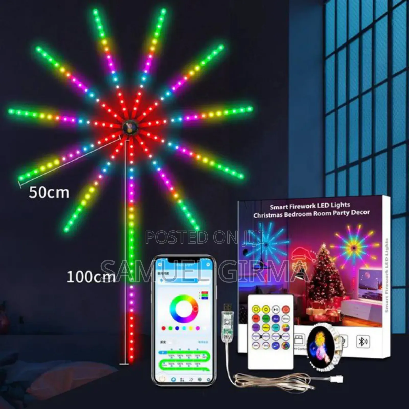 5 ሜትር ርዝመት ያለው መብራት Smart Firework Led Light