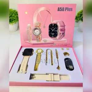 Photo - A58 Plus 2.02 Smart Watch 6 in 1 2 ሰአት ጆሮ ጌጥ ሀብል ቀለበት ብራስሌት