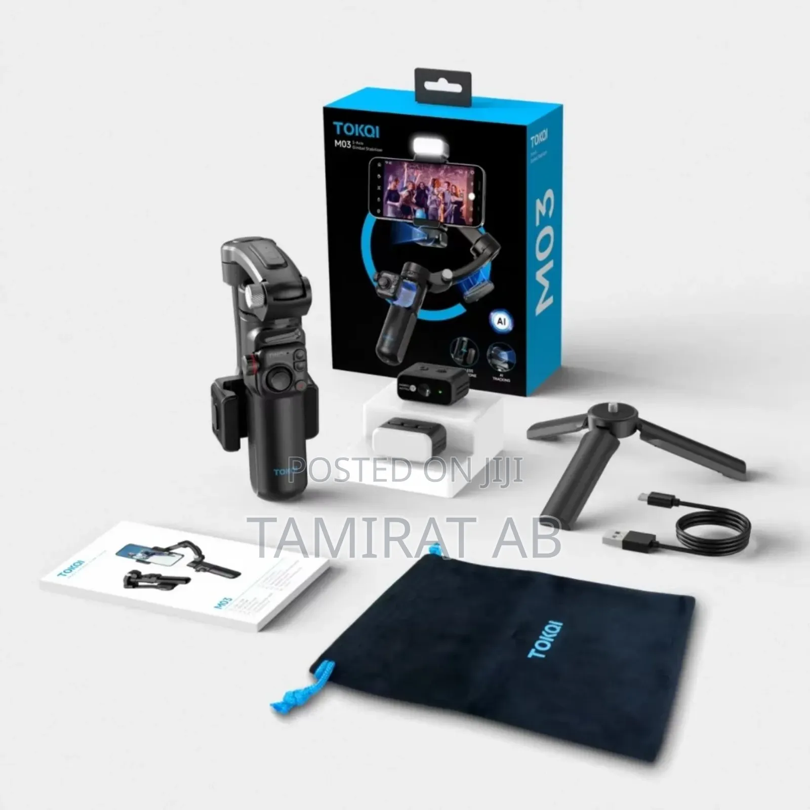 Tokqi M03 Upgraded Intelligent 3-Axis Gimbal Stabilizer