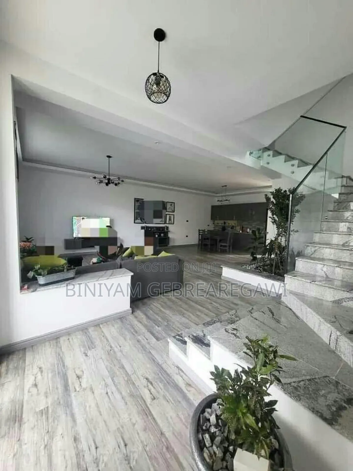 Furnished 5bdrm House in G+1, Yeka for rent