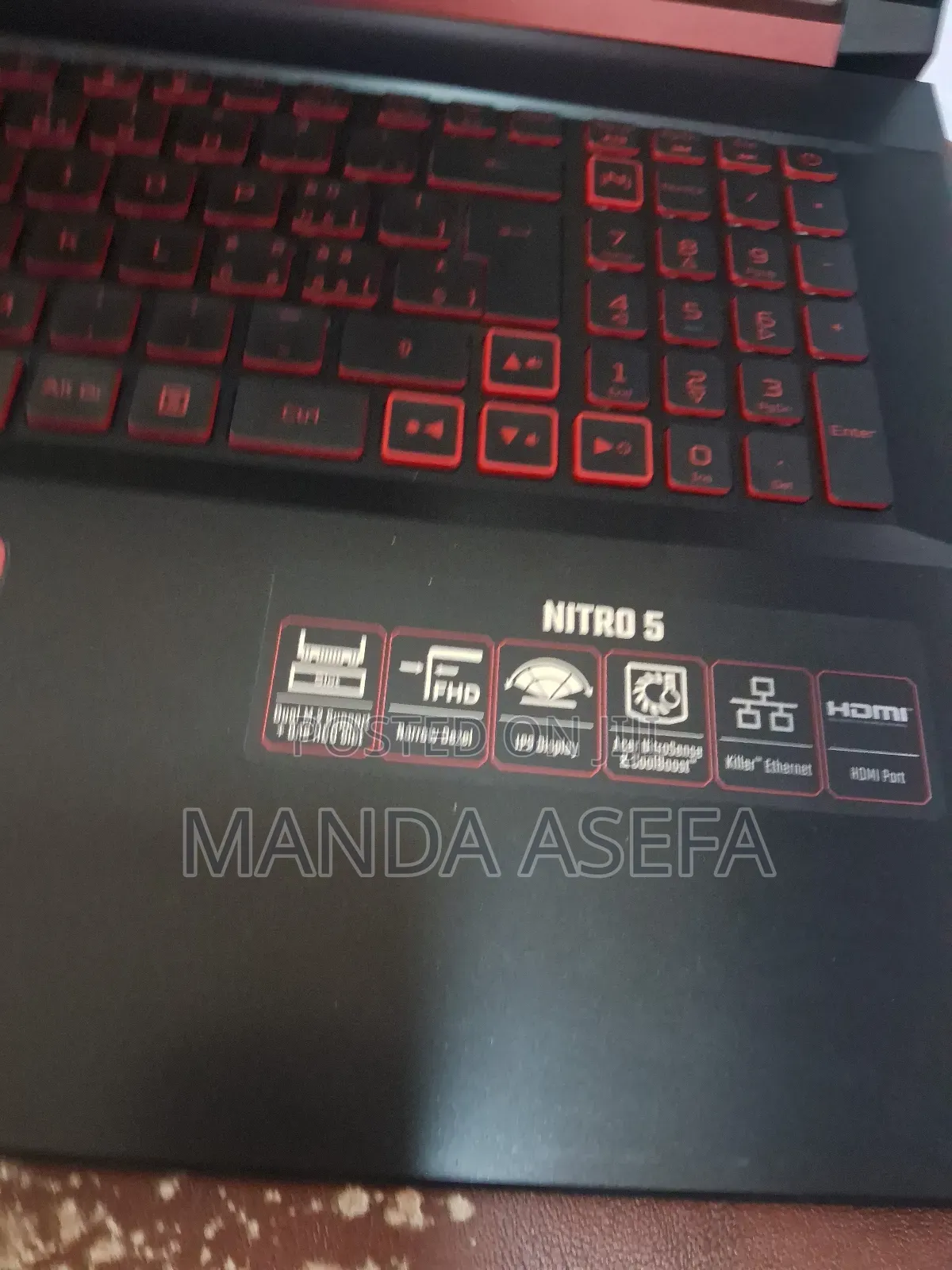 New Laptop Acer Nitro 5 16GB Intel Core I7 SSD 512GB