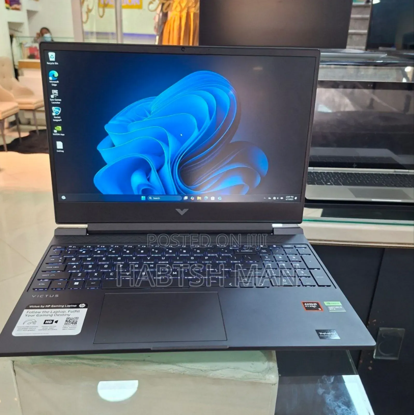 New Laptop HP Victus 15 8GB AMD Ryzen 5 SSD 512GB