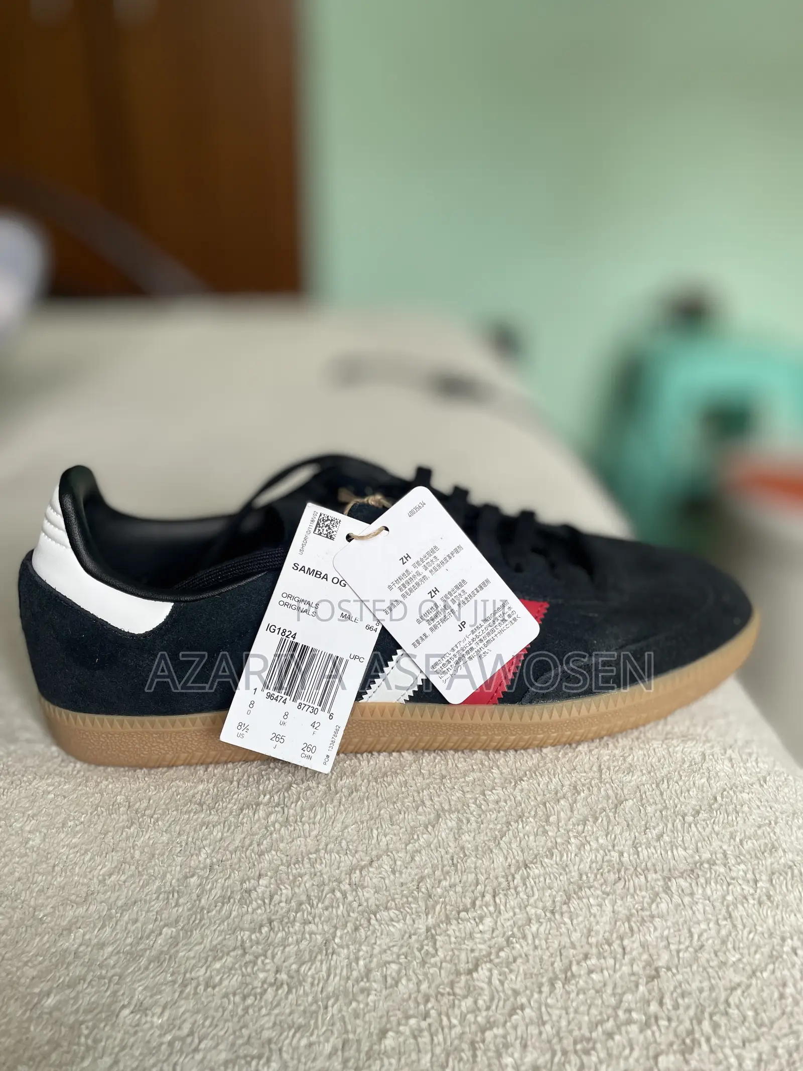 Adidas Samba Og Black Scarlet