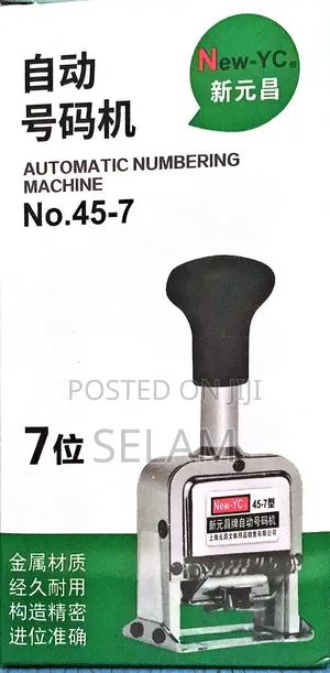 Photo - Numbering Machine