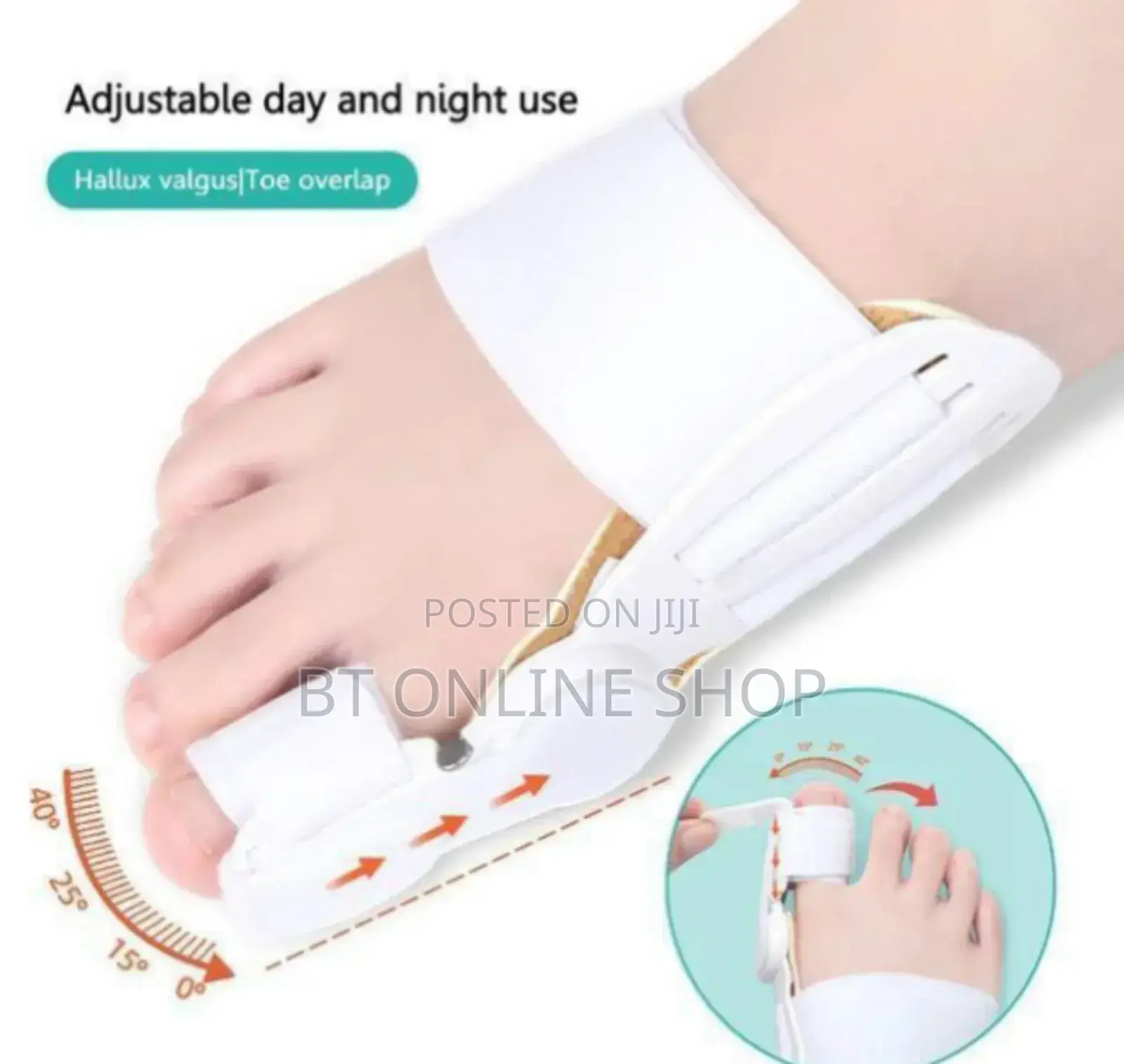 Hallufix Bunion Aid Splint ☛የእግር አውራ ጣት ማስተካከያ