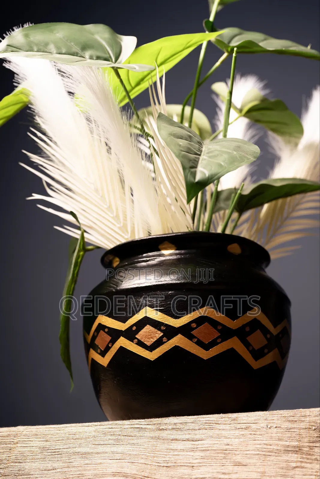 Ethiopia Hand Made Flower Vase