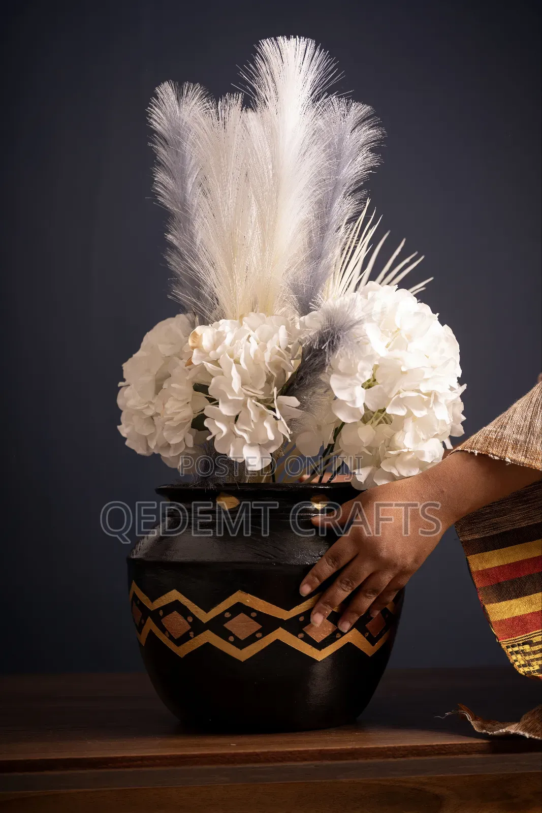 Ethiopia Hand Made Flower Vase