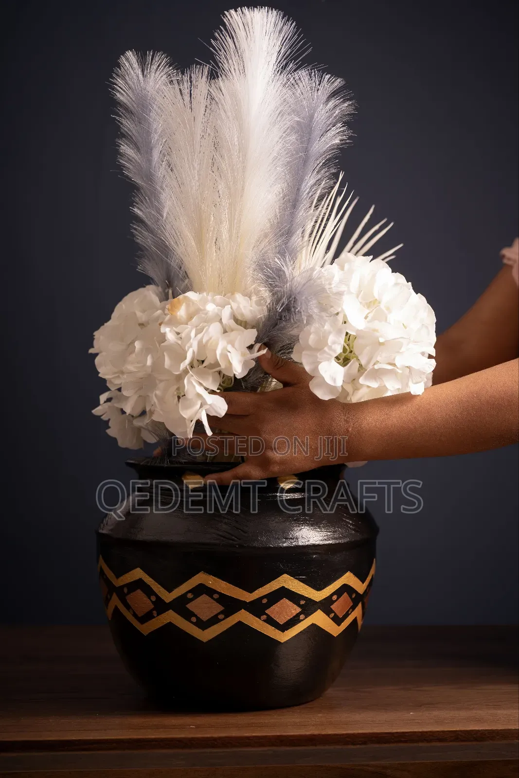 Ethiopia Hand Made Flower Vase