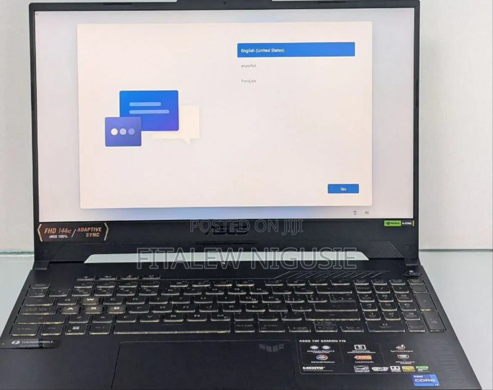 New Laptop Asus TUF Gaming A15 16GB Intel Core I7 SSD 1T