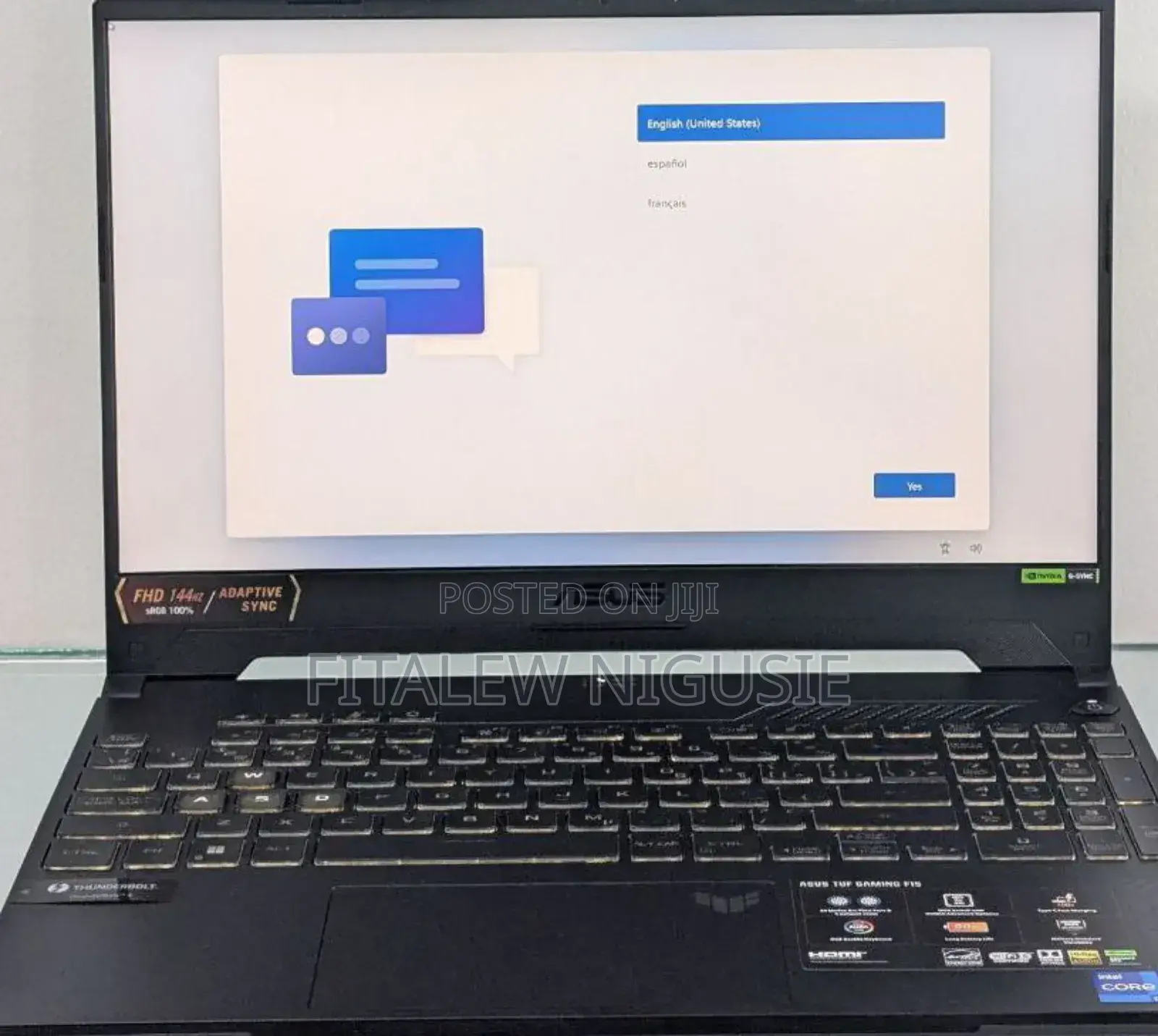 New Laptop Asus TUF Gaming A15 16GB Intel Core I7 SSD 1T