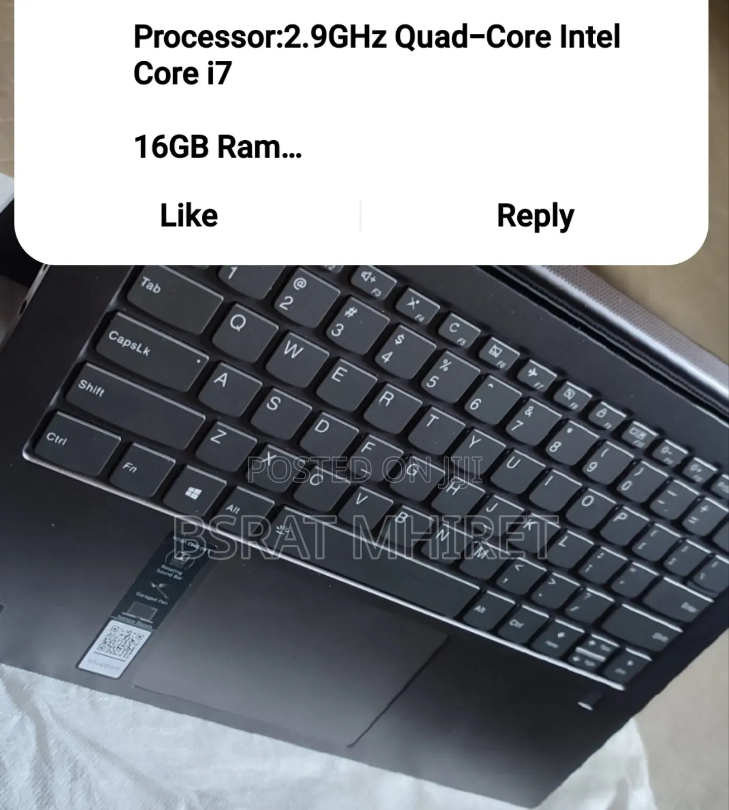 New Laptop Lenovo ThinkPad Yoga 370 16GB Intel Core I7 SSD 512GB