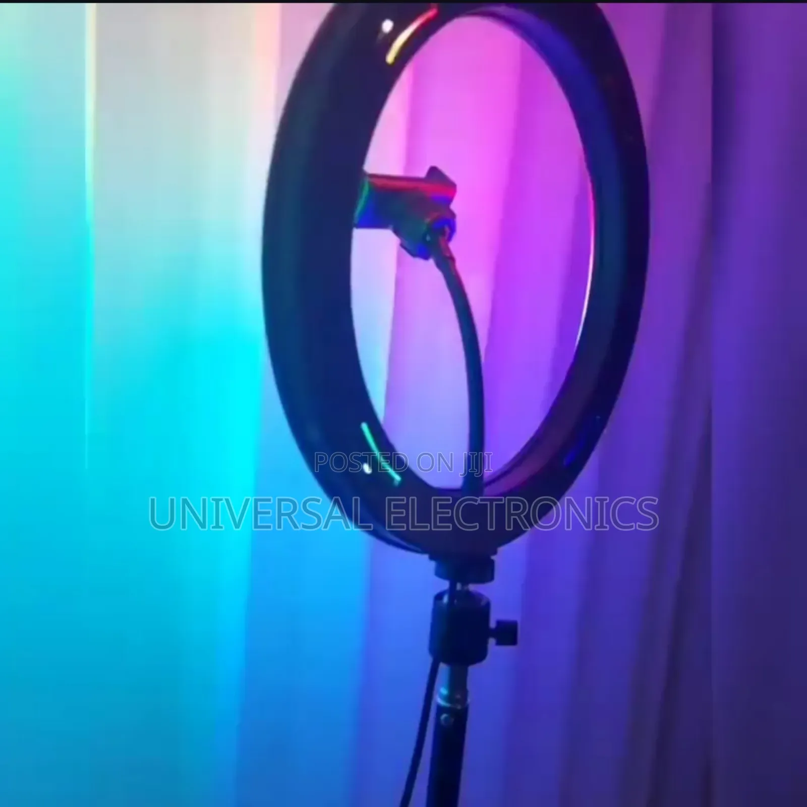 22 Inch Rgb Ringlight With 3 Phone Holder And 2.1m Stand