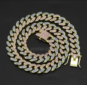 Icedout Micro Paved Pink Blue Chain