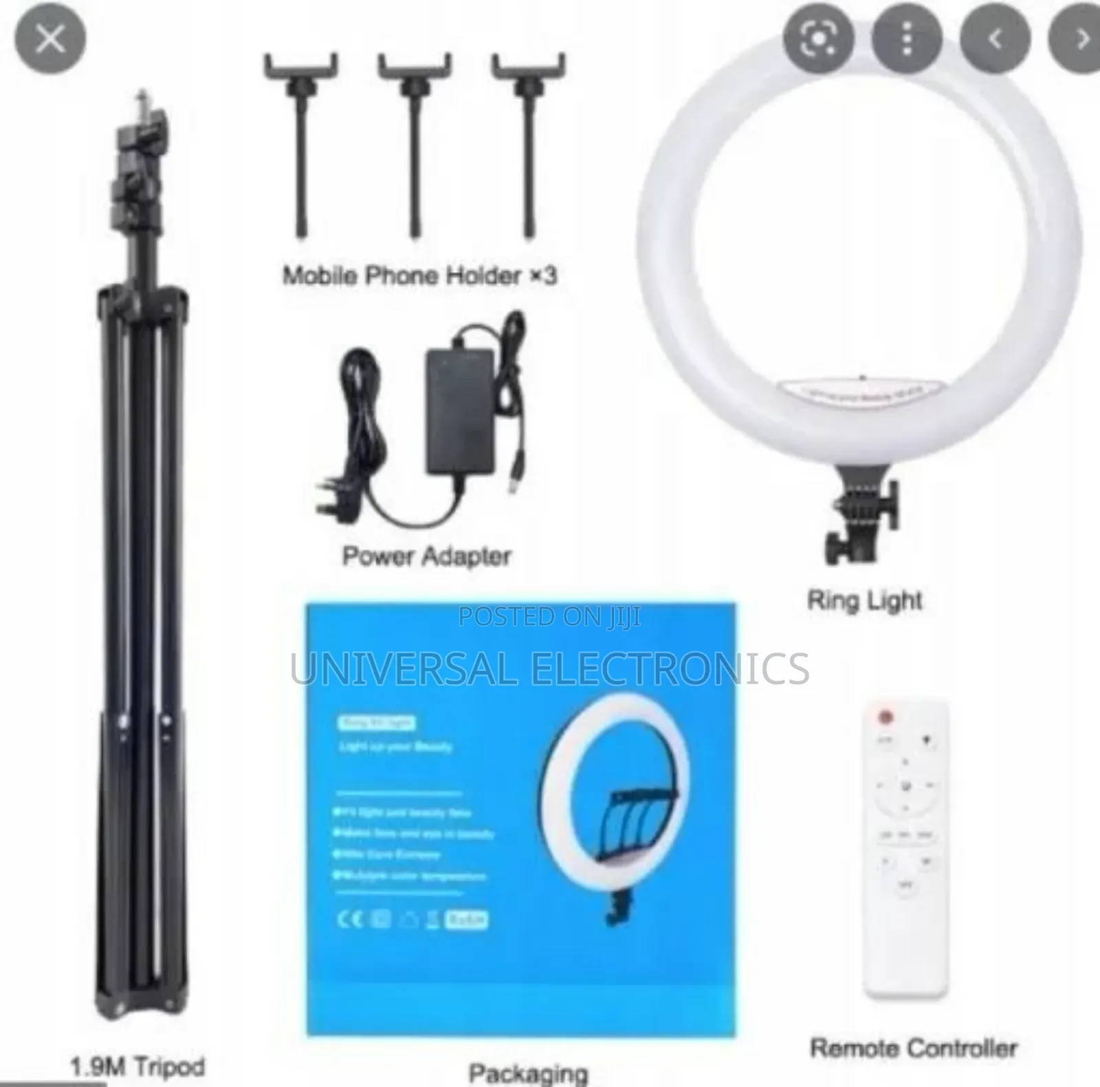 Orginal ሪንግ ላይት(Phone Holder + Tripod Stand Included)