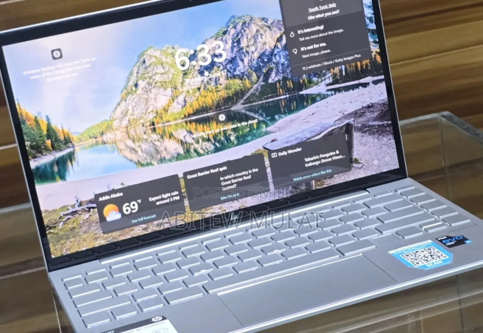 New Laptop HP Envy 14 8GB Intel Core I5 SSD 256GB