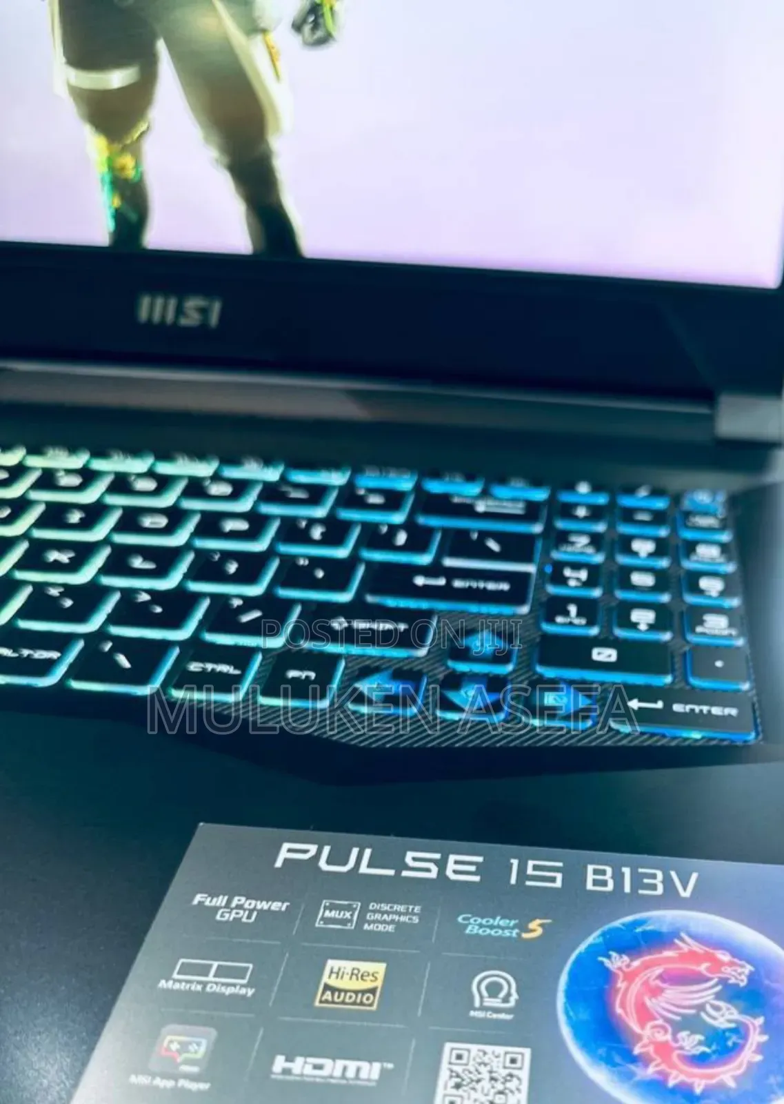 New Laptop MSI Pulse GL66 16GB Intel Core I7 SSD 1T