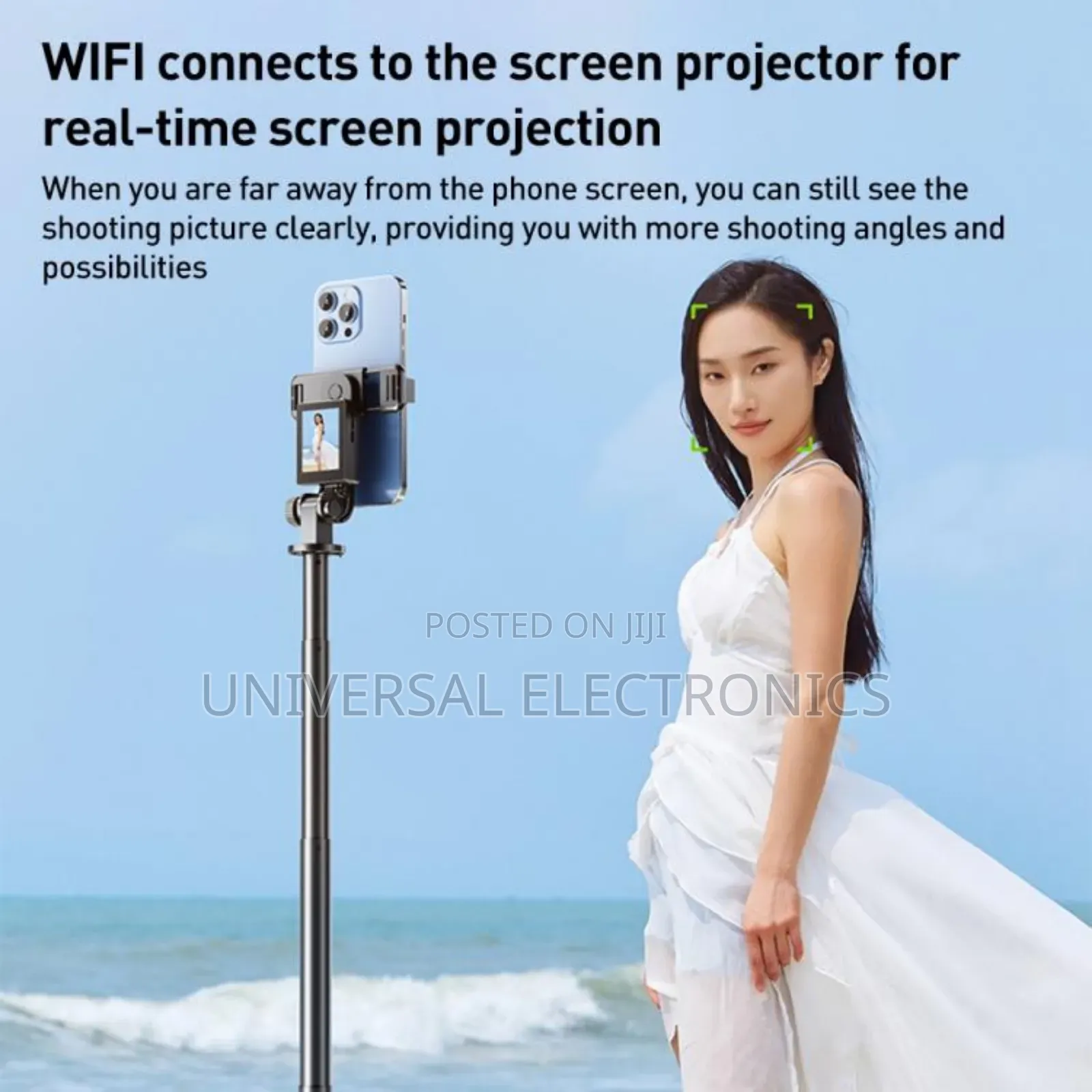 Portable Selfie Stick With Metal Finish – Compact Durable