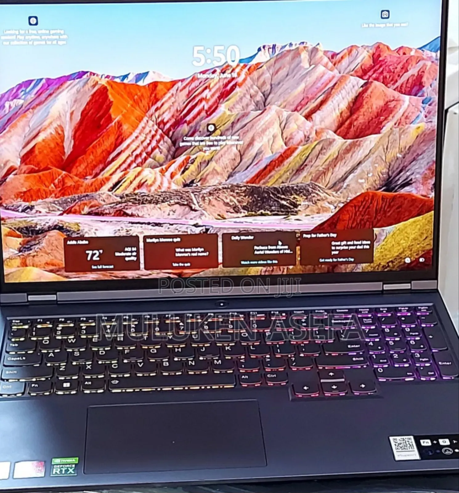 New Laptop Lenovo Legion 5 16GB AMD Ryzen 7 SSD 512GB