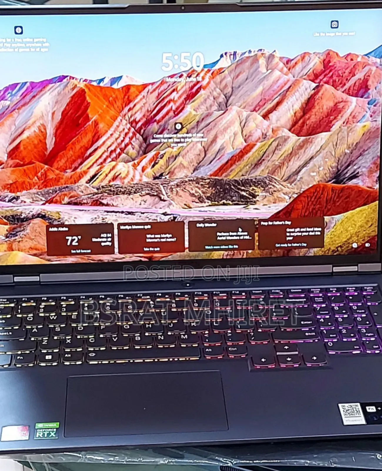 New Laptop Lenovo Legion 5 16GB AMD Ryzen 7 SSD 512GB