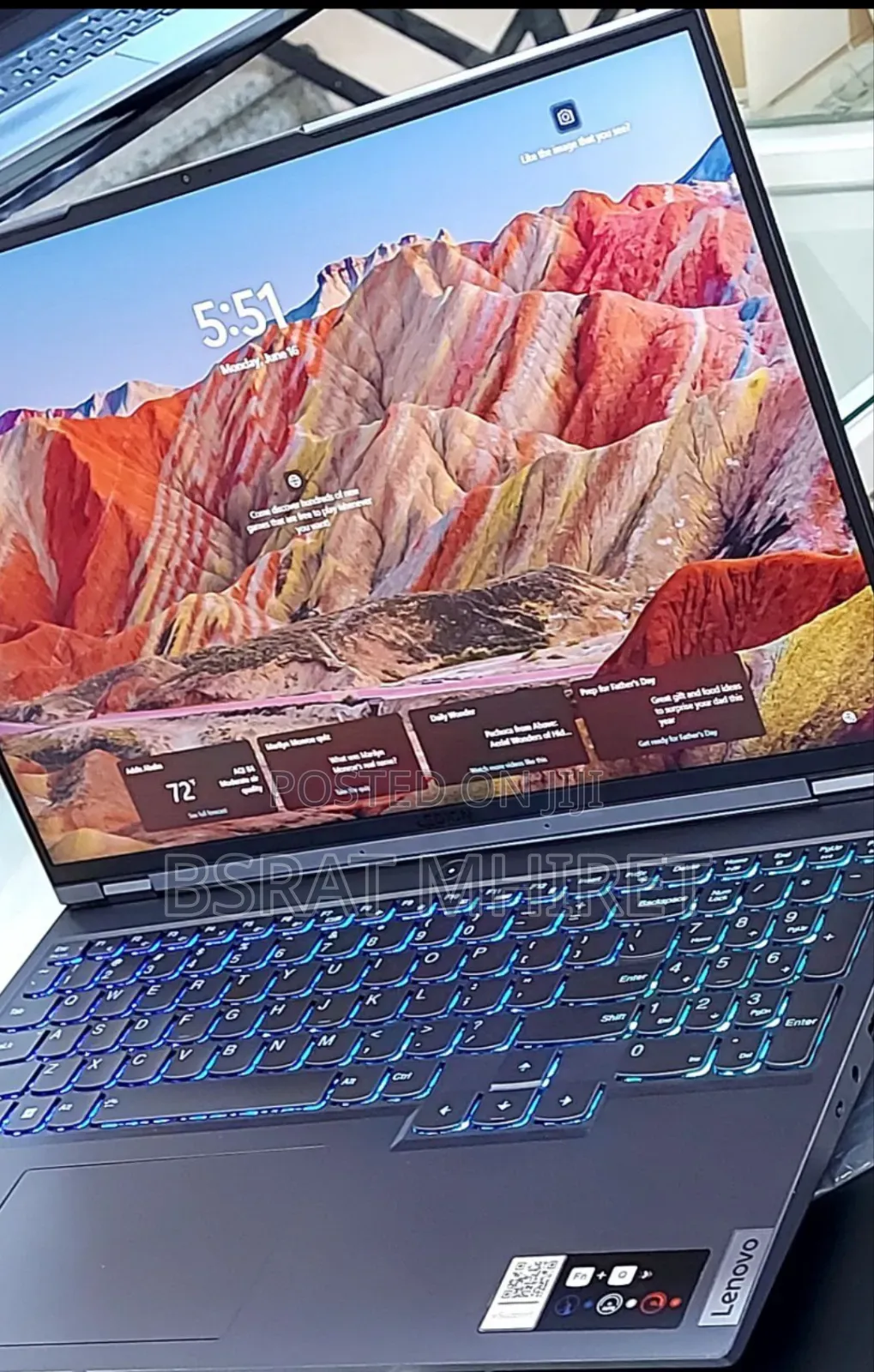 New Laptop Lenovo Legion 5 16GB AMD Ryzen 7 SSD 512GB