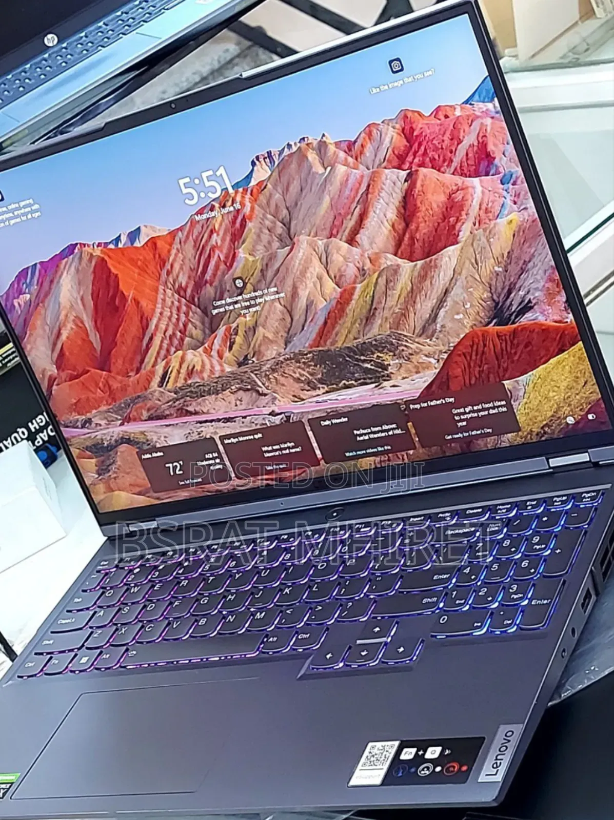 New Laptop Lenovo Legion 5 16GB AMD Ryzen 7 SSD 512GB