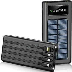 Universal Compatible + Dual Led Flashlight in ሶላር ፖወር Bank