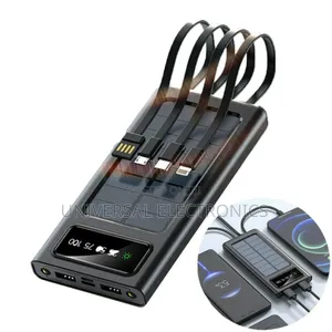 Universal Compatible + Dual Led Flashlight in ሶላር ፖወር Bank