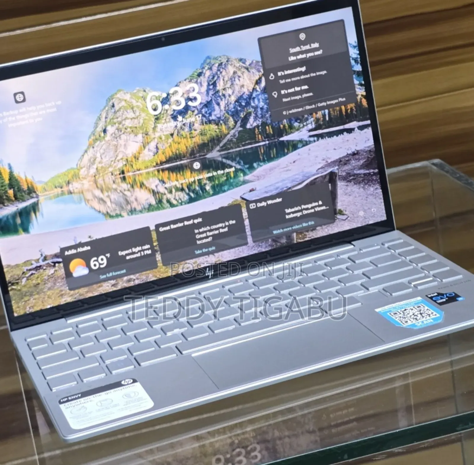 New Laptop HP Envy 14 8GB Intel Core I5 SSD 256GB