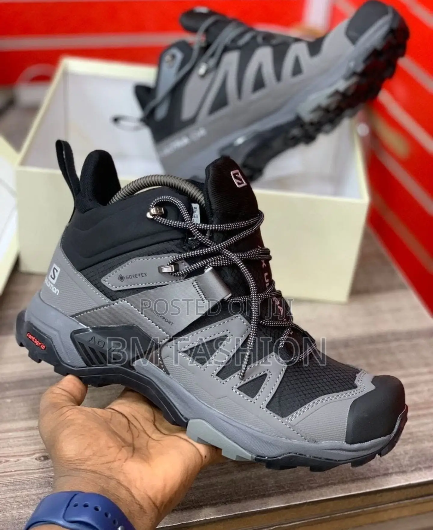 Salomon Men's X Ultra 4mid Goretex Hiking Shoe Black X Gray