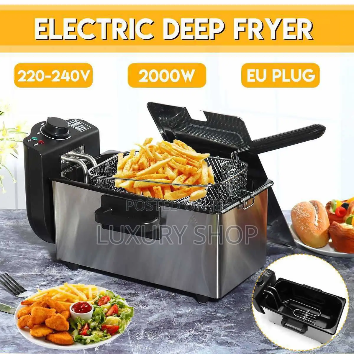 የችብስ መጥበሻ Electric Deep Fryer