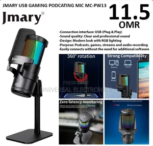 Clean Audio Jmary Mic With Tripod Stand|Just Plug and Record