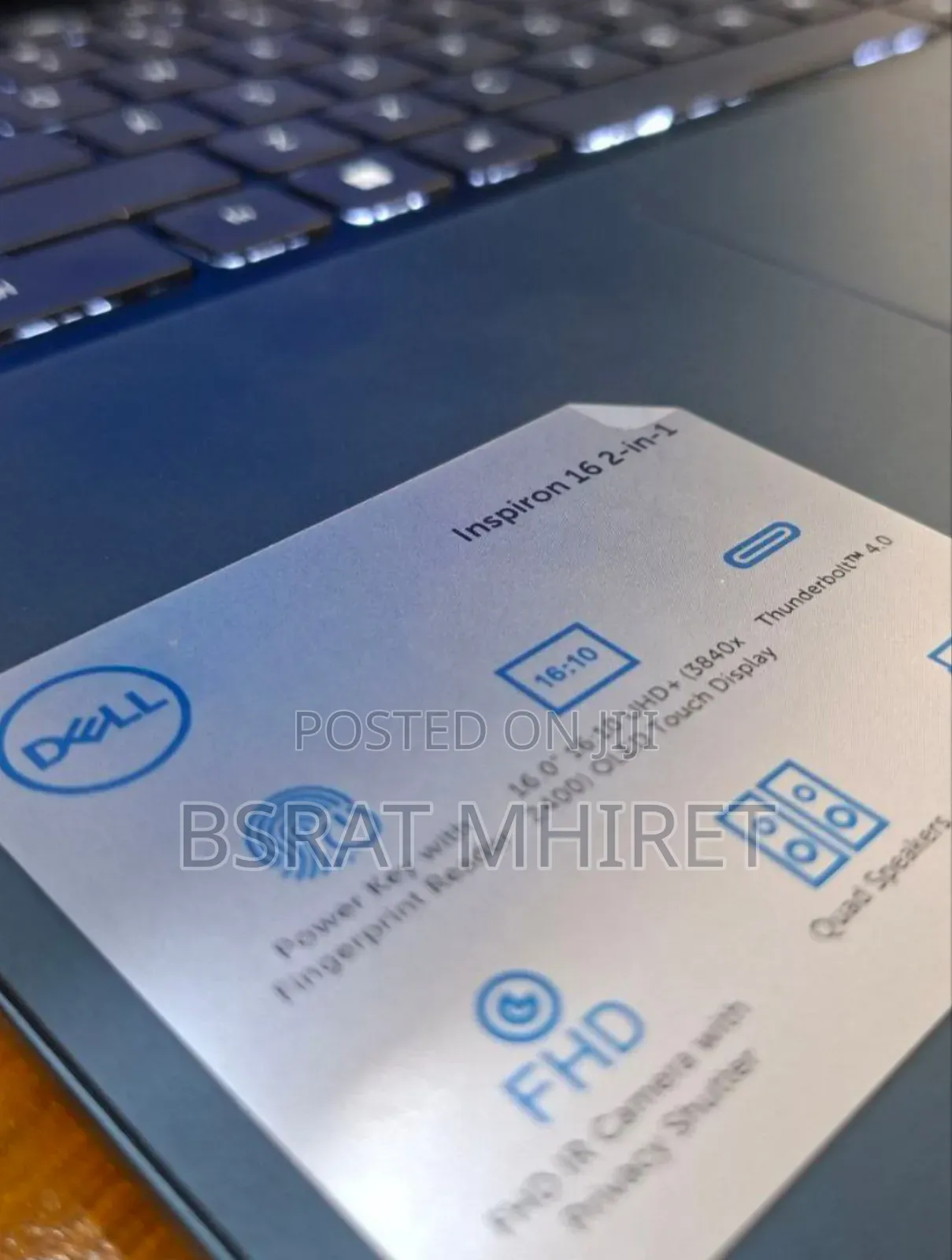 New Laptop Dell Inspiron 15 16GB Intel Core I7 SSD 1T