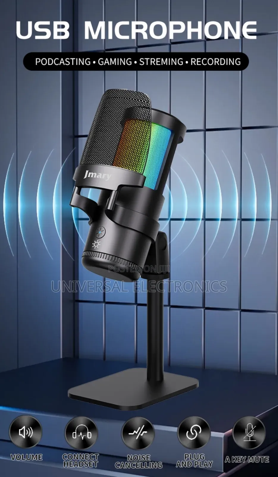 Affordable Studio Microphone – Clean Audio With Tripod Stand