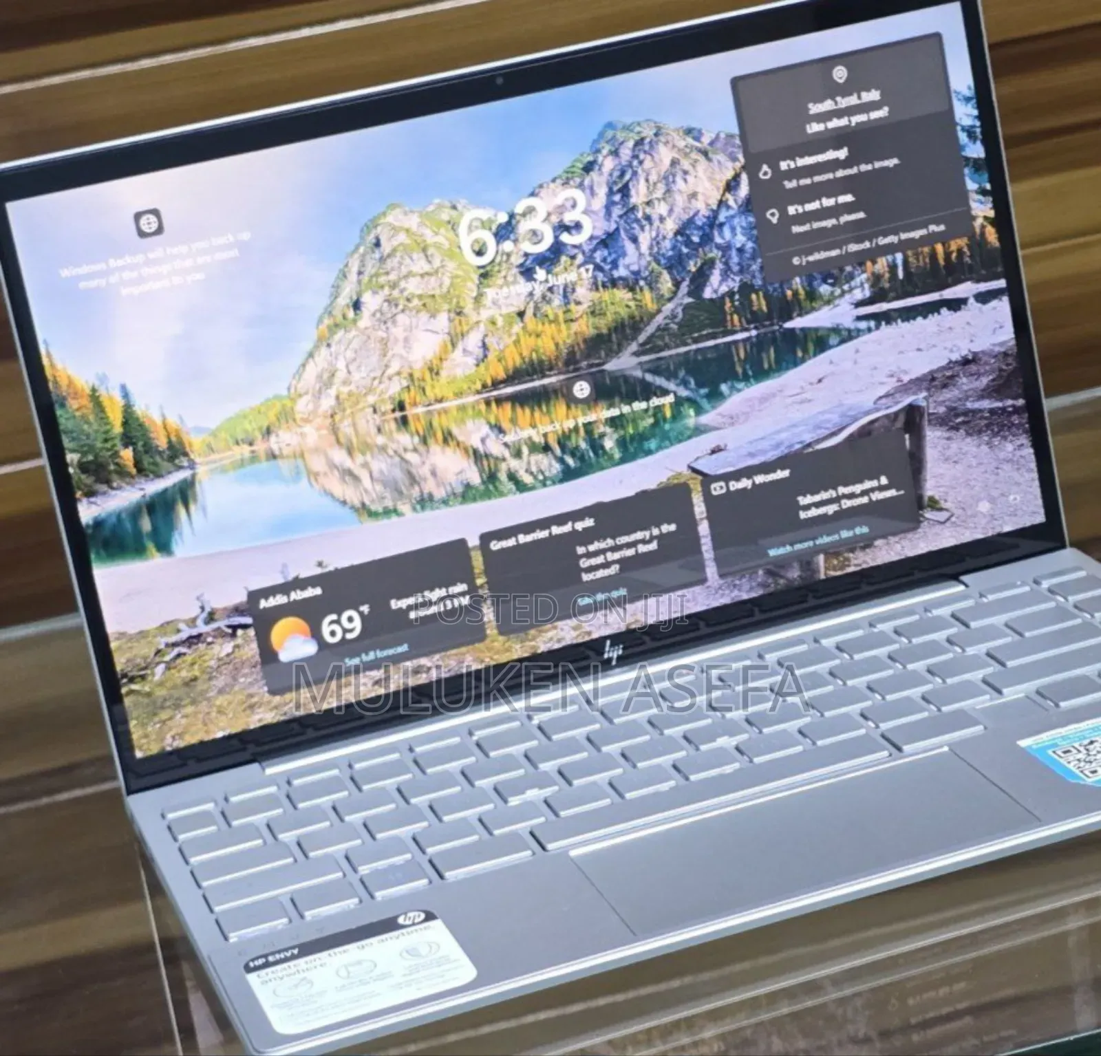 New Laptop HP Envy 14 8GB Intel Core I5 SSD 256GB