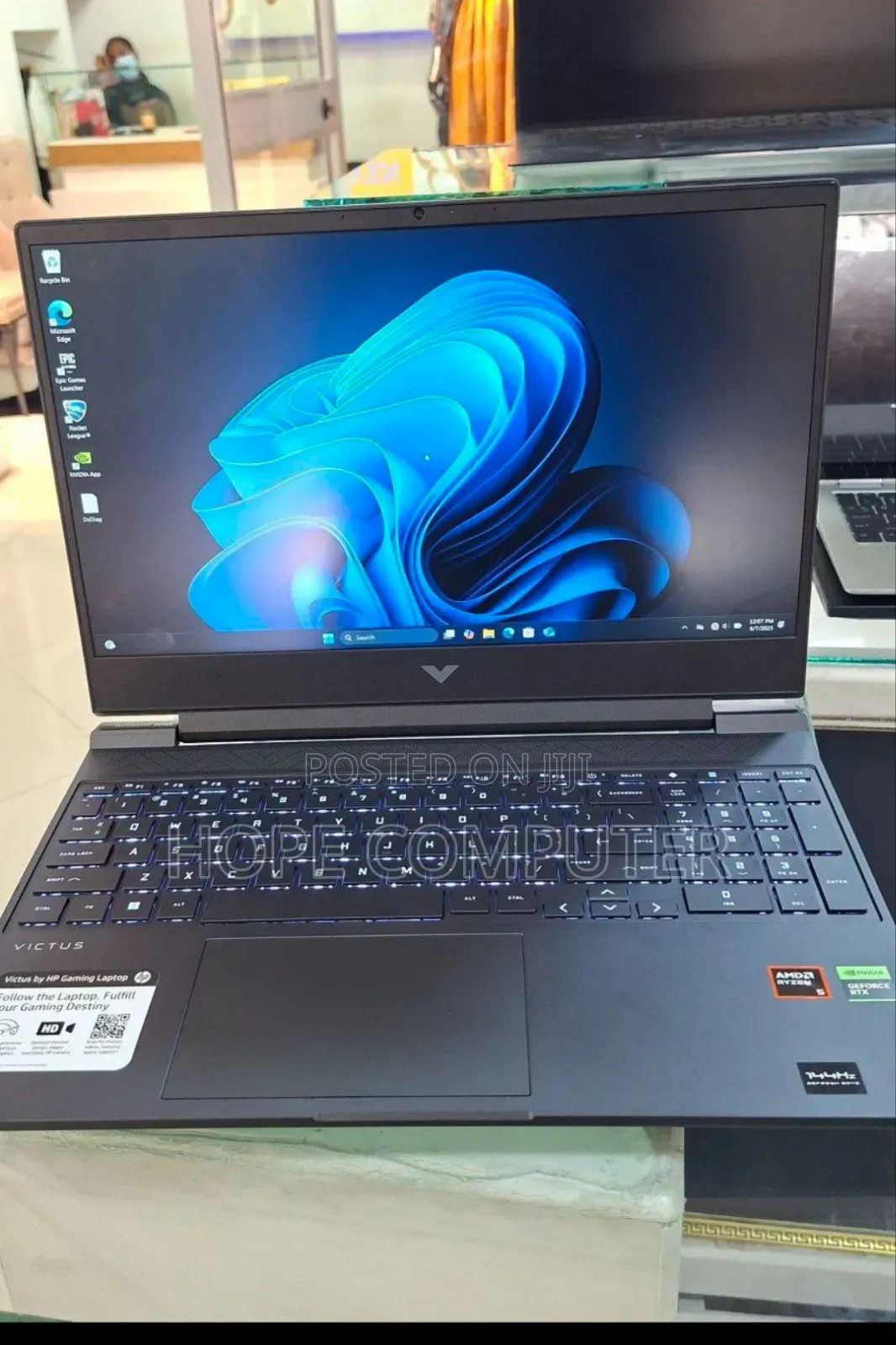 New Laptop HP Victus 15 8GB AMD Ryzen 5 SSD 512GB