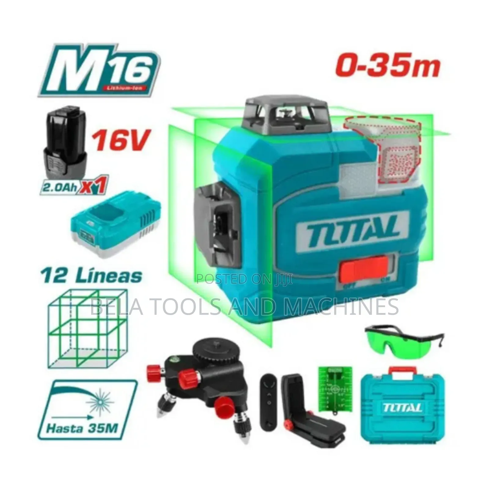 Total Cordless 3d Laser Level 16v