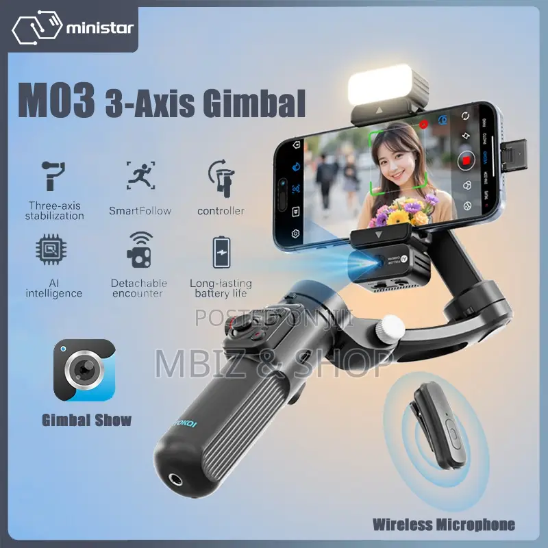 3-Axis Anti-Shake Intelligent Gimbal
