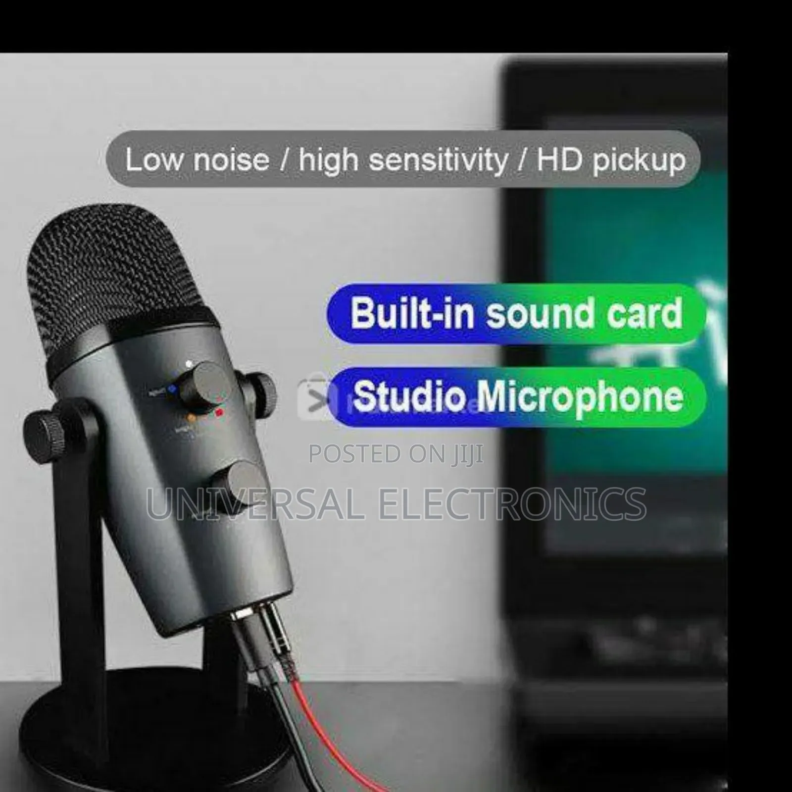 Jmary Compact Microphone for Teaching, Gaming, and Zoom