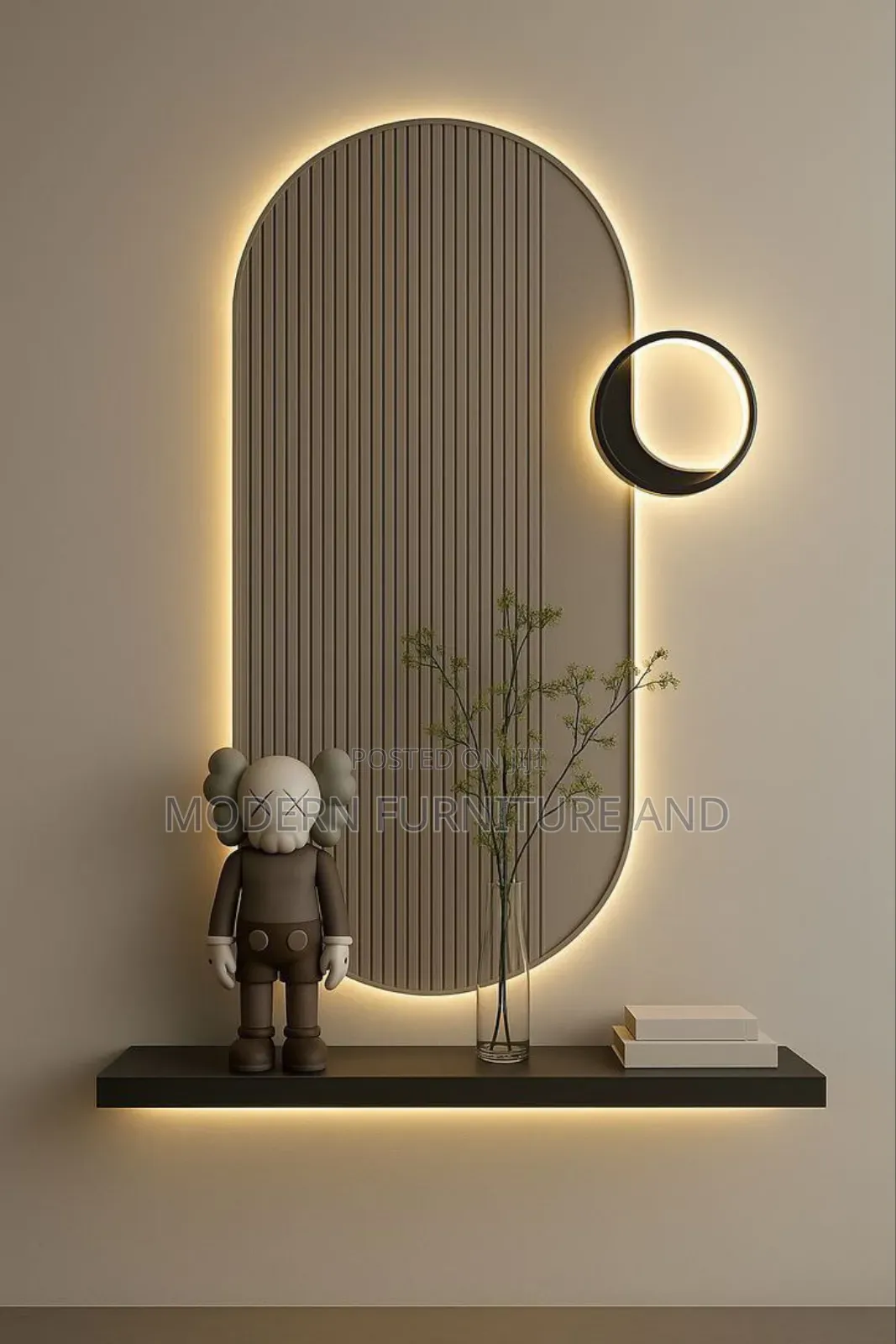 የግርግዳ ጌጣጌጦች (Home Sculupture Ornaments With Light)