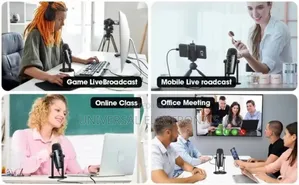 Jmary Desktop Microphone for Daily Voice(ለፖድካስት እና ስትሪሚንግ)