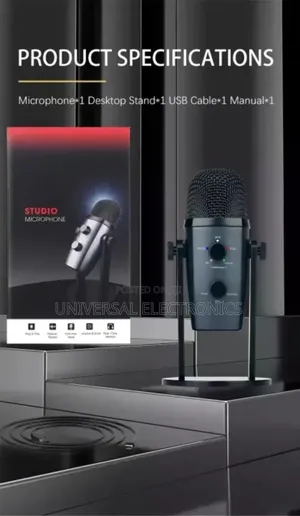 Pro Usb Studio Mic With Bluetooth Noise Reduction