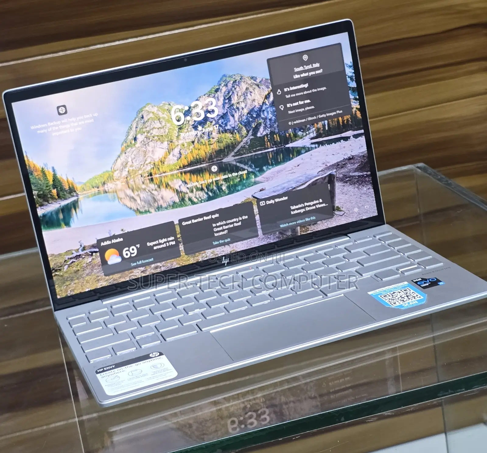 New Laptop HP Envy 14 8GB Intel Core I5 SSD 256GB