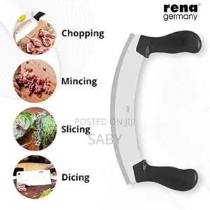 Pizza Cutter - Pizza Slicer - Mezzaluna / Mincing