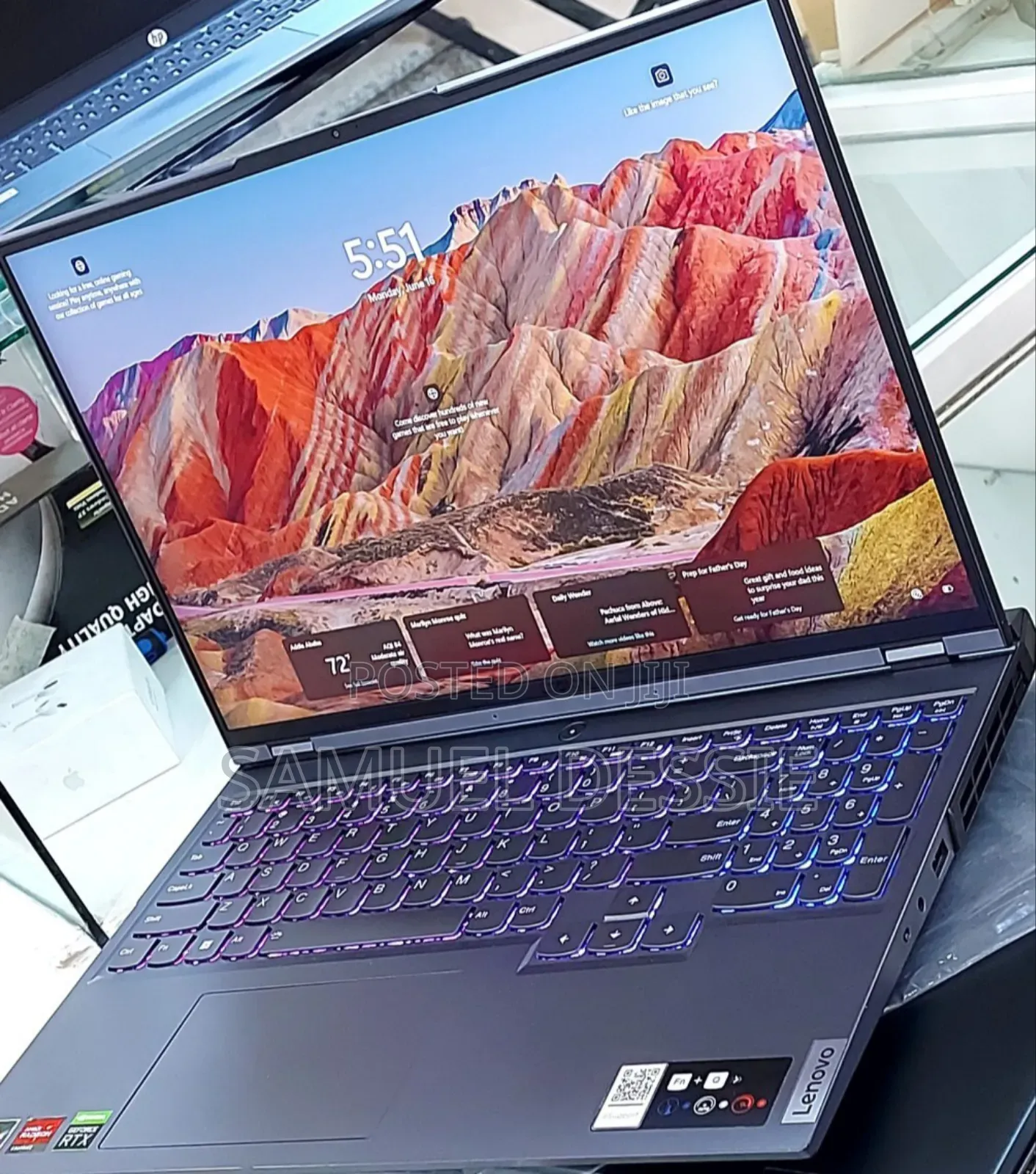 New Laptop Lenovo Legion 5 16GB AMD Ryzen 7 SSD 512GB