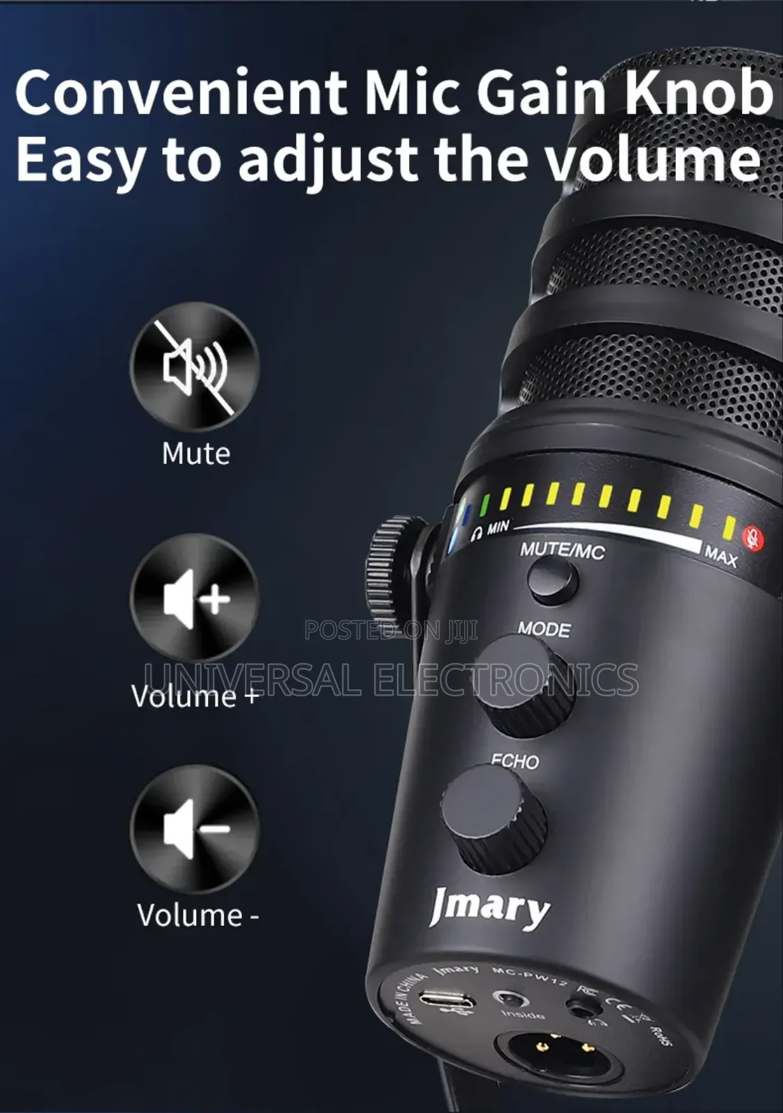 High-performance Microphone With Headphone Monitoring