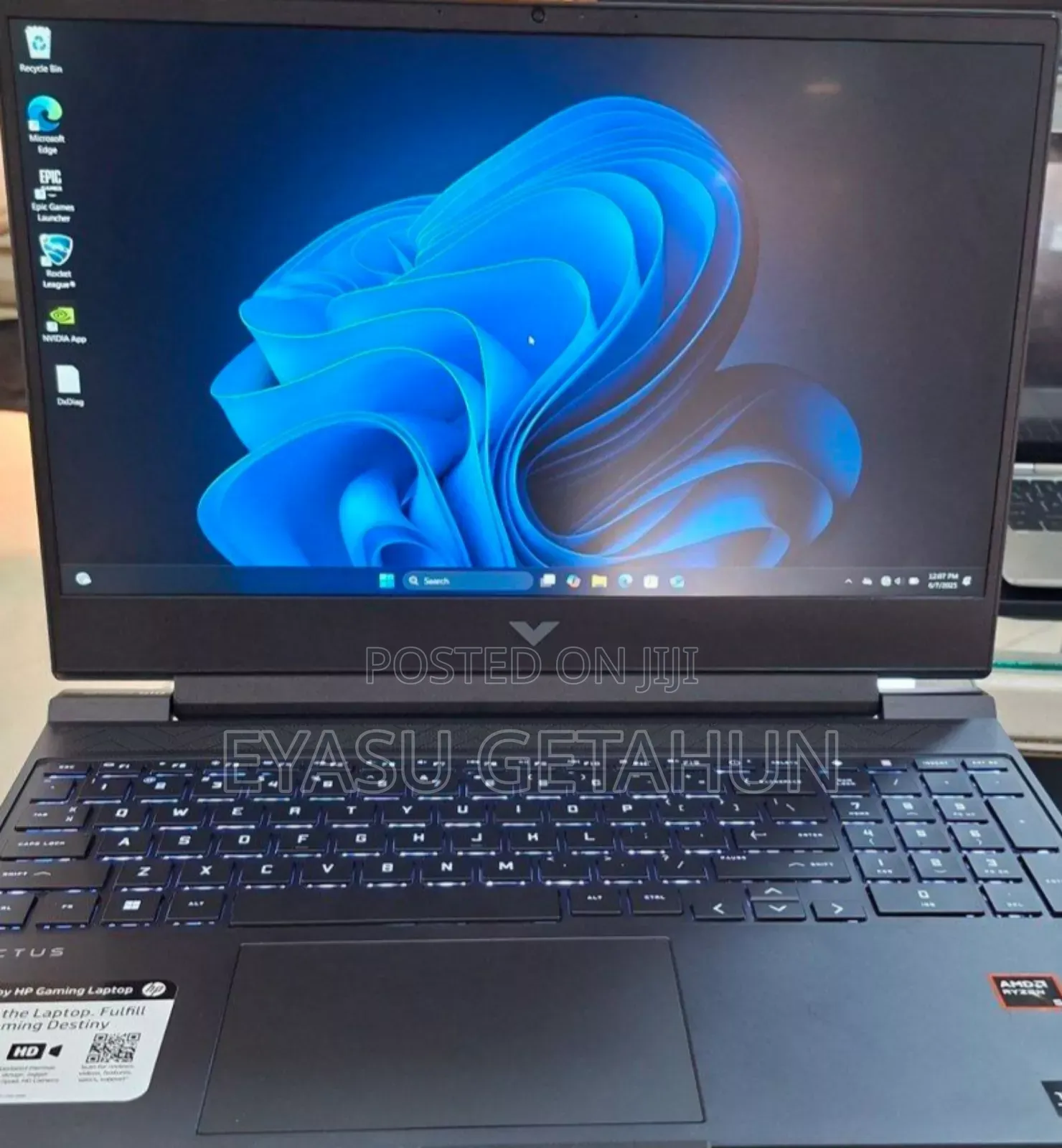 New Laptop HP Victus 15 8GB AMD Ryzen 5 SSD 512GB