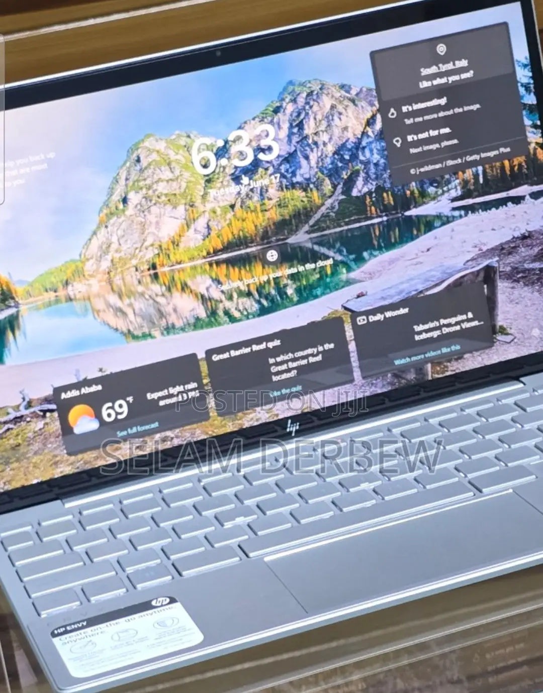 New Laptop HP Envy 14 8GB Intel Core I5 SSD 256GB